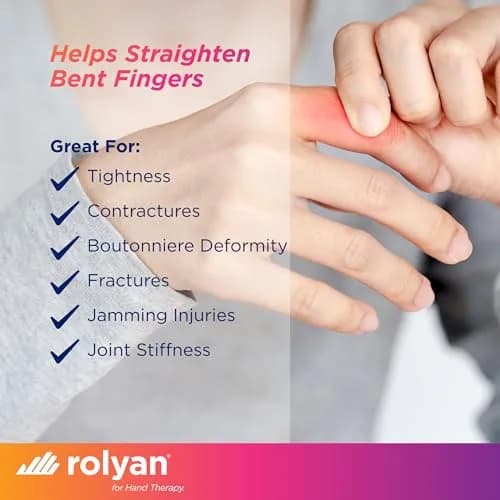 Rolyan Sof-Stretch Finger Extension Splint XL Black | Supports PIP Joint Extension for Boutonniere Deformity thumbnail 4