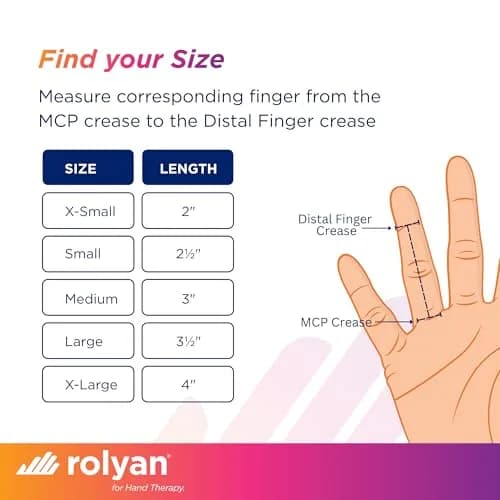 Rolyan Sof-Stretch Finger Extension Splint XL Black | Supports PIP Joint Extension for Boutonniere Deformity thumbnail 7