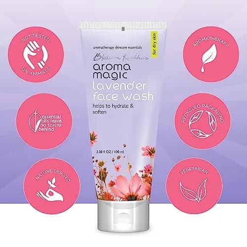 Aroma Magic Lavender Face Wash | Hydrates & Softens Skin | Helps Prevent Aging | Soothing & Refreshing Facial Cleanser | for Dry Skin | 3.38 Fl Oz/100ml thumbnail 2