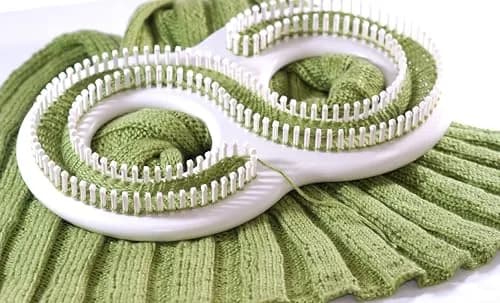 Authentic Knitting Board Afghan Knitting Loom for Blankets, S-Shaped 198-Peg Loom | Knit Blankets Up to 60" Wide thumbnail 5