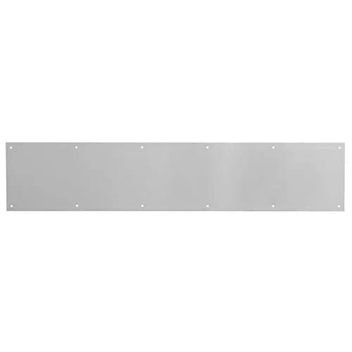 Prime-Line J 4702 6 in. x 34 in. Aluminum Satin Finish Door Kick Plate | Full Door Coverage, Rust-Resistant thumbnail 1