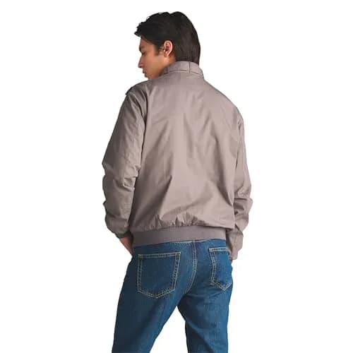 Members Only Classic Iconic Racer Slim Fit Windbreaker Jacket (Grey, Medium) | Water-Resistant Year-Round thumbnail 6