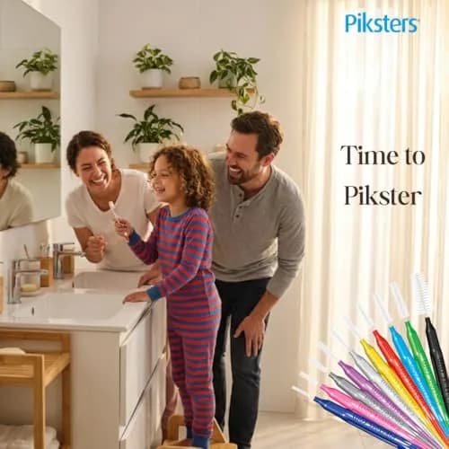 Piksters Interdental Brush Size 0 Grey 100 Pack | ISO 1 for Very Tight Gaps thumbnail 4