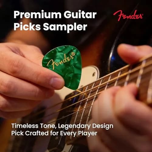 Fender Premium Guitar Picks Sampler 24 Pack | Includes Thin, Medium & Heavy Gauges for Versatile Play thumbnail 2