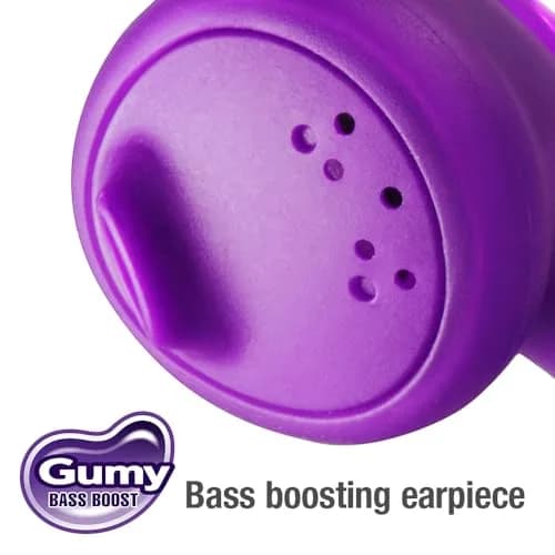 JVC Gumy Earbud Headphones Violet | Powerful Sound with 13.5mm Neodymium Drivers thumbnail 5