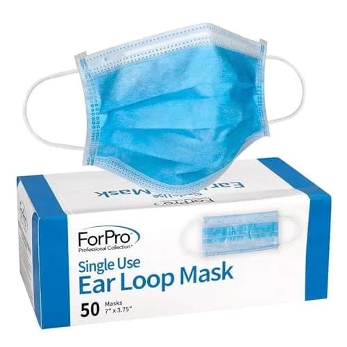 ForPro Professional Collection Hypoallergenic 3-Ply Face Mask, 50-Count | Breathable, Fluid-Resistant, Comfortable thumbnail 1