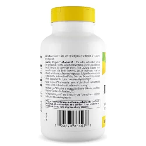 Healthy Origins Ubiquinol CoQ10 300 mg thumbnail 2