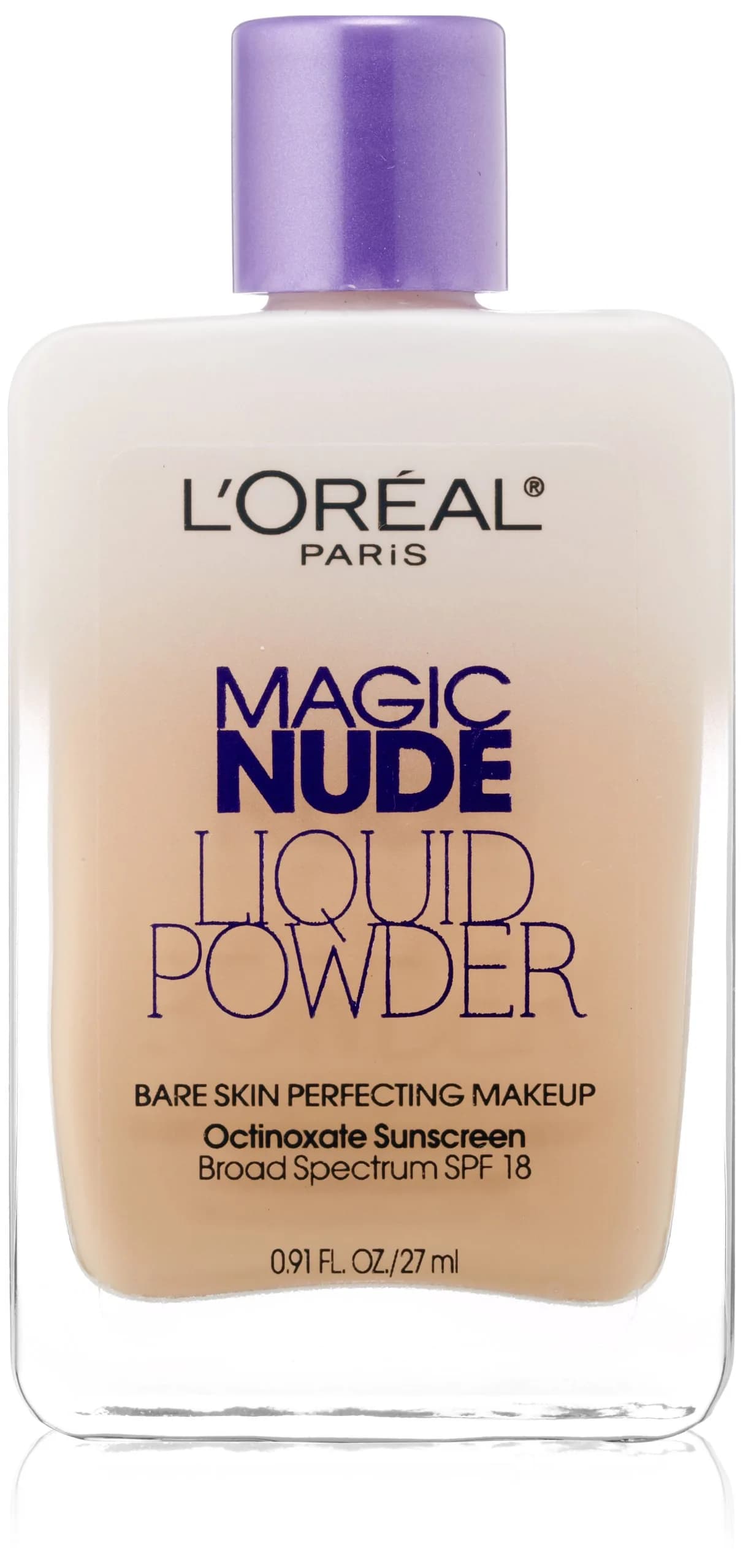 L'Oreal Paris Magic Nude Liquid Powder SPF 18 Light Ivory | Lightweight Foundation with SPF 18 for Natural Look - main product image