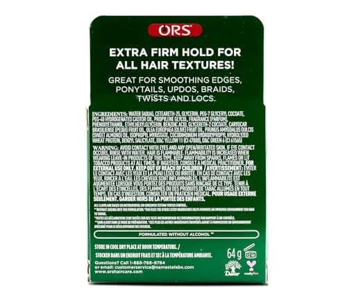 ORS Olive Oil Edge Control Hair Gel with Sweet Almond Oil 65ml (2.25 oz) | Extra Hold for All Hair Textures thumbnail 2