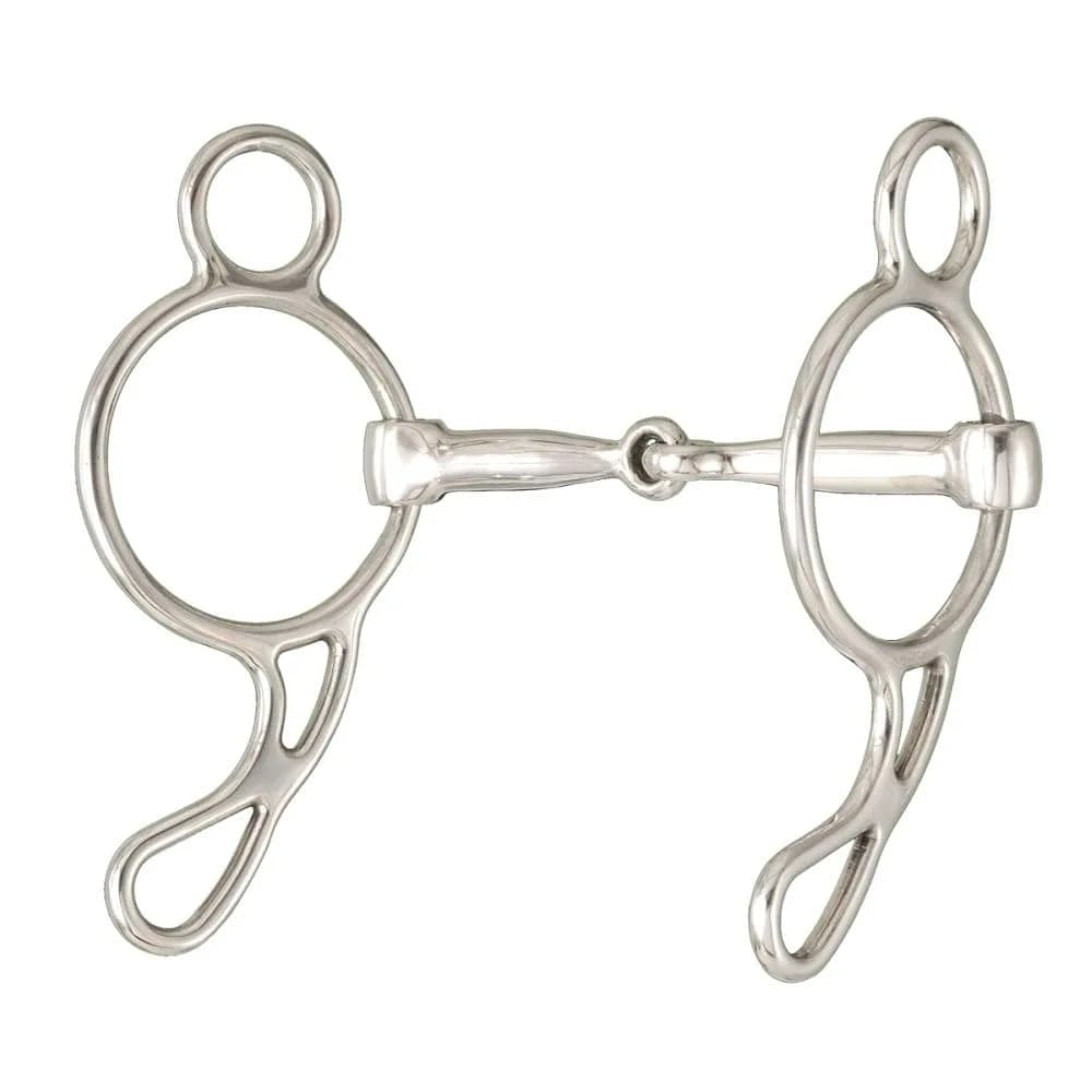 Tough 1 Kelly Silver Star SS Mini Wonder Bit 4in | Versatile Gag Shank for Horses - main product image