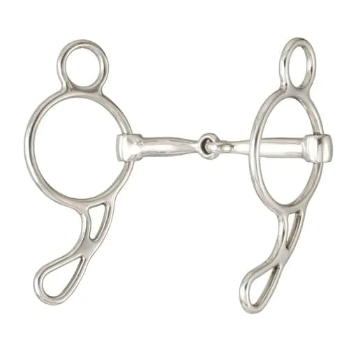 Tough 1 Kelly Silver Star SS Mini Wonder Bit 4in | Versatile Gag Shank for Horses thumbnail 1