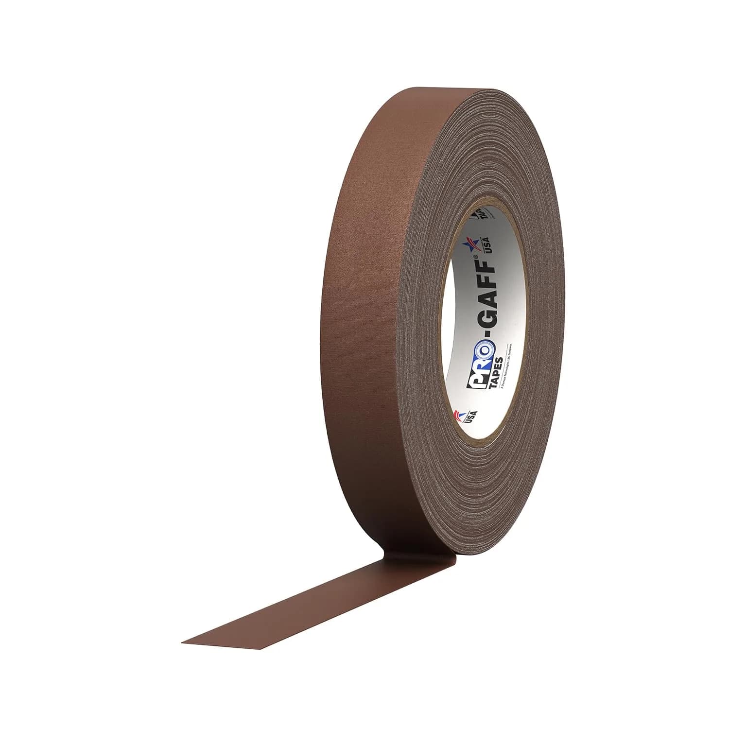 Pro Gaff Premium Matte Cloth Gaffer's Tape 1" | 55 yds, Brown, Rubber Adhesive - main product image
