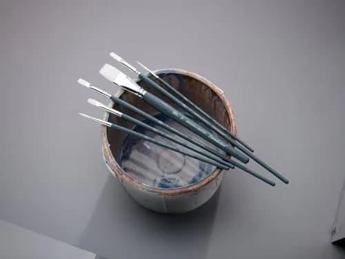 Winsor & Newton Foundation Acrylic Brush Set, SH, 3 Pack | Synthetic Bristles for Acrylic & Oil Painting thumbnail 3