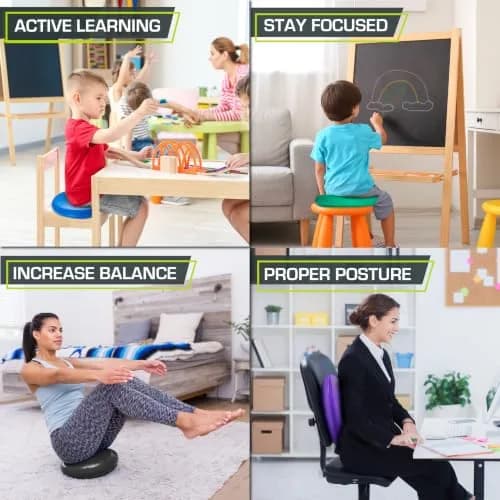 ProsourceFit Core Balance Disc Trainer 14” Diameter | Improve Posture & Stability thumbnail 4