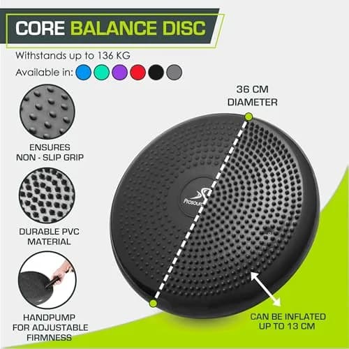 ProsourceFit Core Balance Disc Trainer 14” Diameter | Improve Posture & Stability thumbnail 2