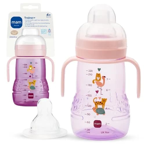MAM Trainer Sippy Spill-Proof Cup 237ml (8 oz) | Transition Cup 4+ Months thumbnail 1