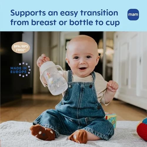 MAM Trainer Sippy Spill-Proof Cup 237ml (8 oz) | Transition Cup 4+ Months thumbnail 3