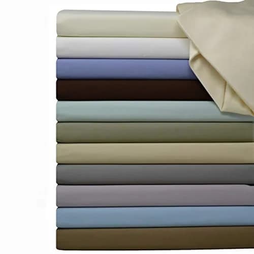 Royal Hotel Bedding Split King Sheets Set, 600 Thread Count Cotton Sateen, Blue | Breathable & Soft Bed Sheets thumbnail 3