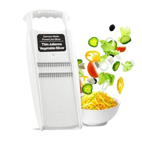 Swissmar Börner PowerLine Thin Julienne Vegetable Slicer | Precision Mandoline for Potatoes & Zucchini (4.3⭐, 940 reviews, <span class="inline-flex items-baseline"><span class="inr-rupee" aria-hidden="true">₹</span><span class="inr-amount">4,250</span></span>) in India thumbnail 1