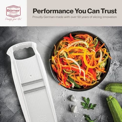 Swissmar Börner PowerLine Thin Julienne Vegetable Slicer | Precision Mandoline for Potatoes & Zucchini (4.3⭐, 940 reviews, <span class="inline-flex items-baseline"><span class="inr-rupee" aria-hidden="true">₹</span><span class="inr-amount">4,250</span></span>) in India thumbnail 4