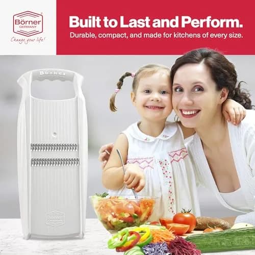 Swissmar Börner PowerLine Thin Julienne Vegetable Slicer | Precision Mandoline for Potatoes & Zucchini (4.3⭐, 940 reviews, <span class="inline-flex items-baseline"><span class="inr-rupee" aria-hidden="true">₹</span><span class="inr-amount">4,250</span></span>) in India thumbnail 6