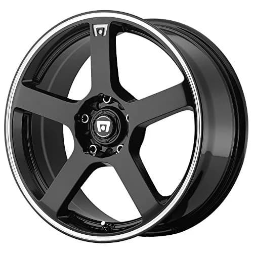 Motegi MR116 FS5 17x7 Aluminum Wheel 5x112/4.5 40mm Gloss Black Machined thumbnail 1