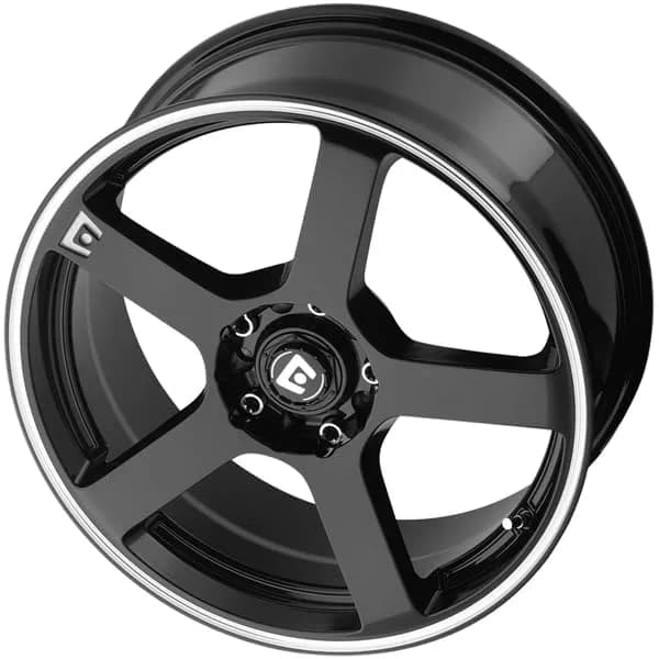 Motegi MR116 FS5 17x7 Aluminum Wheel 5x112/4.5 40mm Gloss Black Machined thumbnail 2