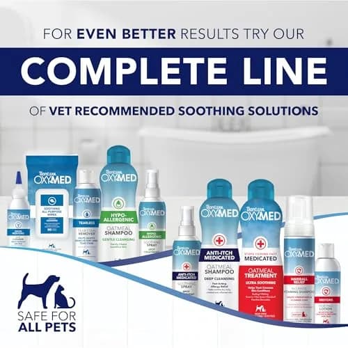 TropiClean OxyMed Hypoallergenic Dog & Cat Shampoo 591ml (20oz) | Soothes Itchy Skin & Coats thumbnail 8