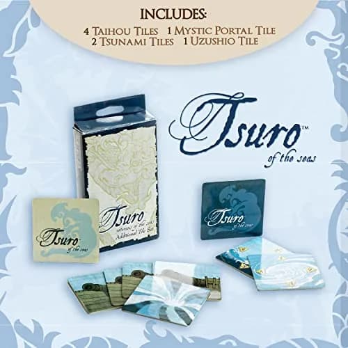 Calliope Tsuro of the Seas - Veterans of the Seas Expansion, Tile Laying Board Game | Adds Tidal Waves & Whirlpools thumbnail 5