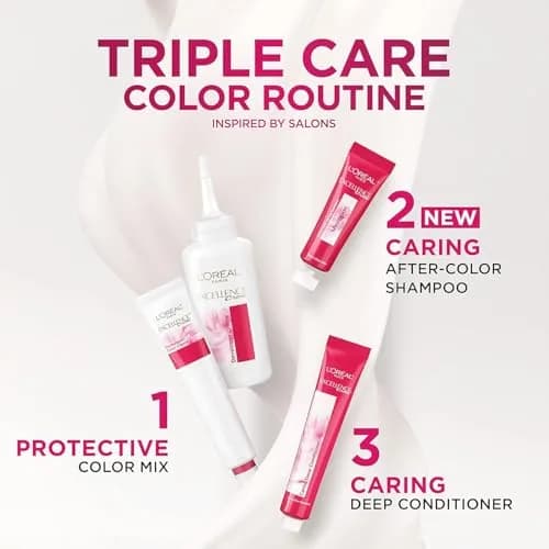 L'Oreal Paris Excellence Creme Permanent Hair Color 8 Medium Blonde | 2 Kit Pack, Rich Radiant Color thumbnail 5