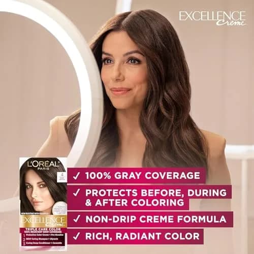 L'Oreal Paris Excellence Creme Permanent Hair Color 8 Medium Blonde | 2 Kit Pack, Rich Radiant Color thumbnail 2