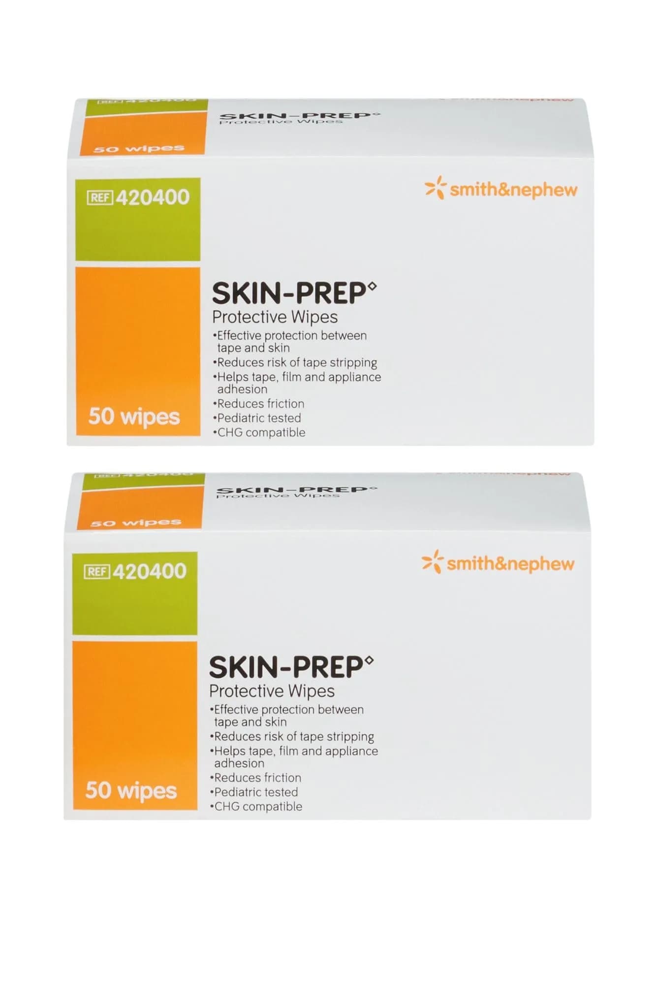 Smith & Nephew Skin-Prep Protective Wipes 50 Count (Pack of 2) | Skin Barrier Support for Adults - main product image