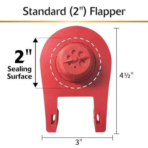Korky Ultra Standard 2-Inch Universal Toilet Flapper with Stainless Steel Chain | Easy Install, Water Saving thumbnail 4