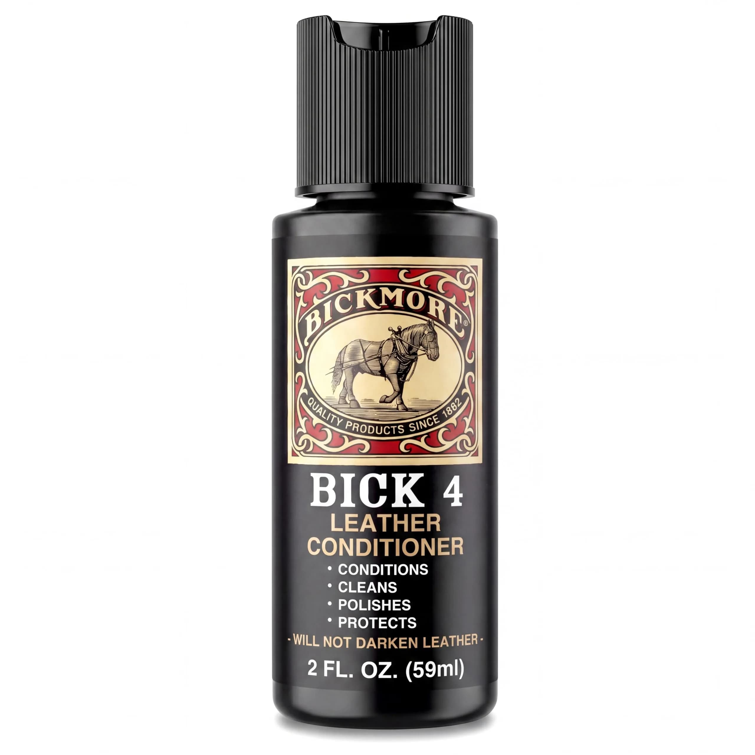 Bickmore Bick 4 Leather Conditioner & Cleaner 8 oz (237 ml) | Won't Darken Finished Leather — 2 oz