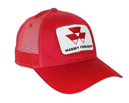 J&D Productions Massey Ferguson Tractor Logo Baseball Cap with Mesh Back | Adjustable Fit - main product image