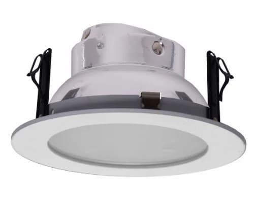Joint Bright Lighting 4-inch Frosted Shower Trim for Low Voltage Recessed Lights | White Aluminum Reflector thumbnail 1