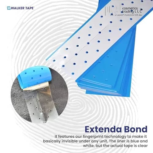 Walker Tape Extenda Bond PLUS Lace Tape 12 Inch Strip 10-Strip Pack | No-Shine Effect for Lace or Poly Skin Hair Systems thumbnail 4