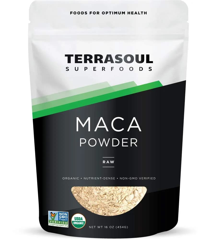 Terrasoul Superfoods Organic Raw Maca Powder 1 lb | Supports Energy & Stamina