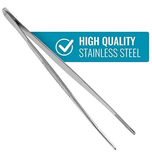 MABIS Stainless Steel Dressing Forceps 5.5 Inch | Serrated Thumb Grip for Precise Medical & First Aid Tasks thumbnail 4