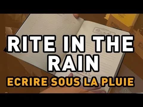 Rite in the Rain Orange Metal Retractable Ballpoint Pen - Black Ink | Writes in Wet Conditions thumbnail 3