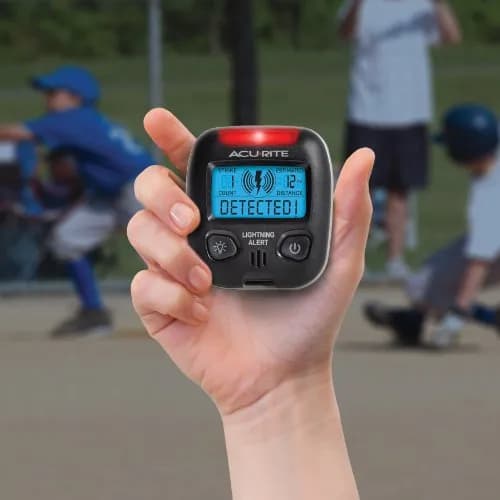 AcuRite 02020 Portable Lightning Detector 2.5L x 1W x 2.8H Inches | Detects Lightning Within 25 Miles thumbnail 3
