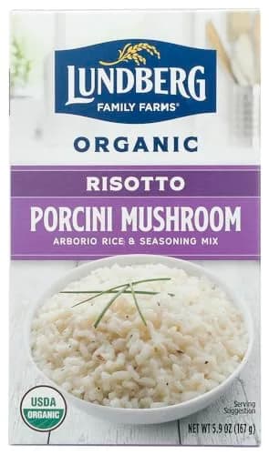 Lundberg Organic Porcini Wild Mushroom Risotto 5.90 Ounces | Gluten Free & Organic thumbnail 1