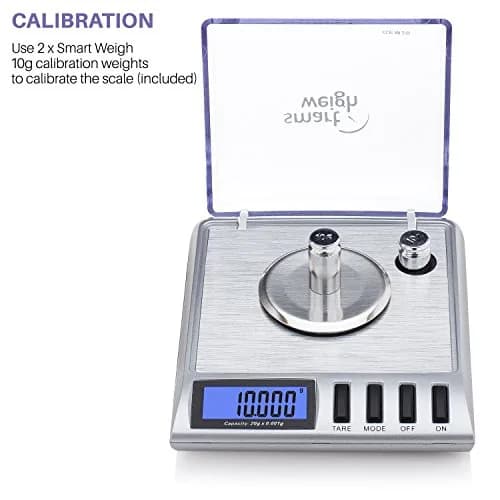 Smart Weigh GEM20 Milligram Jewelry Scale 20g x 0.001g | Precision Digital Scale with USB-C & AAA Power thumbnail 5