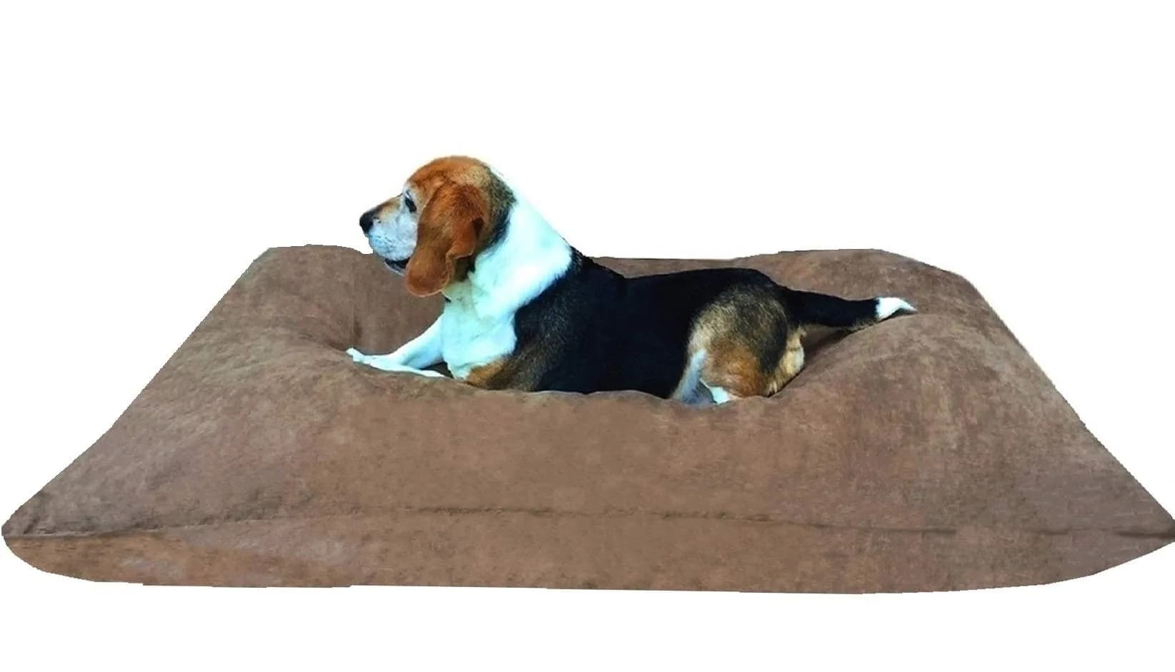 Dogbed4less Do It Yourself Pet Bed Pillow Cover 48x29 in Brown | Waterproof & Washable