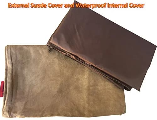 Dogbed4less Do It Yourself Pet Bed Pillow Cover 48x29 in Brown | Waterproof & Washable thumbnail 3