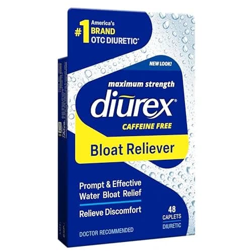 Diurex Water Pills Caffeine-Free Max Strength | Relieve Water Bloat Up to 6 Hours, 48 Count thumbnail 1