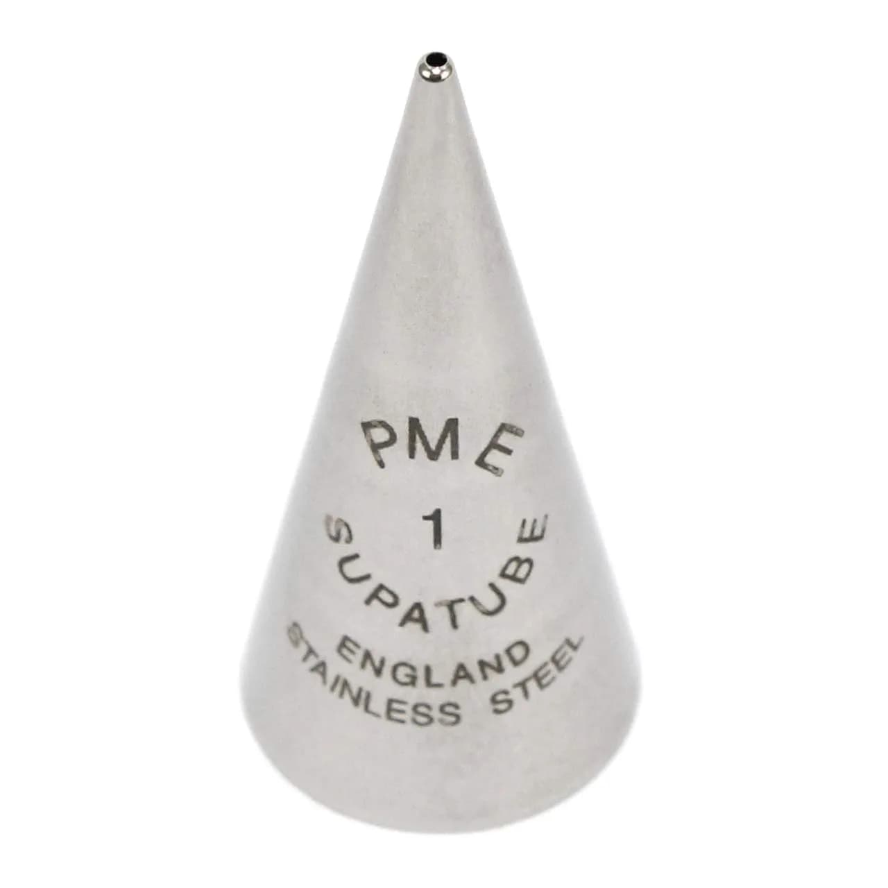PME Seamless Stainless Steel Supatube Decorating Tip, Writer #1 | Piping Tip for Fondant & Clay - main product image