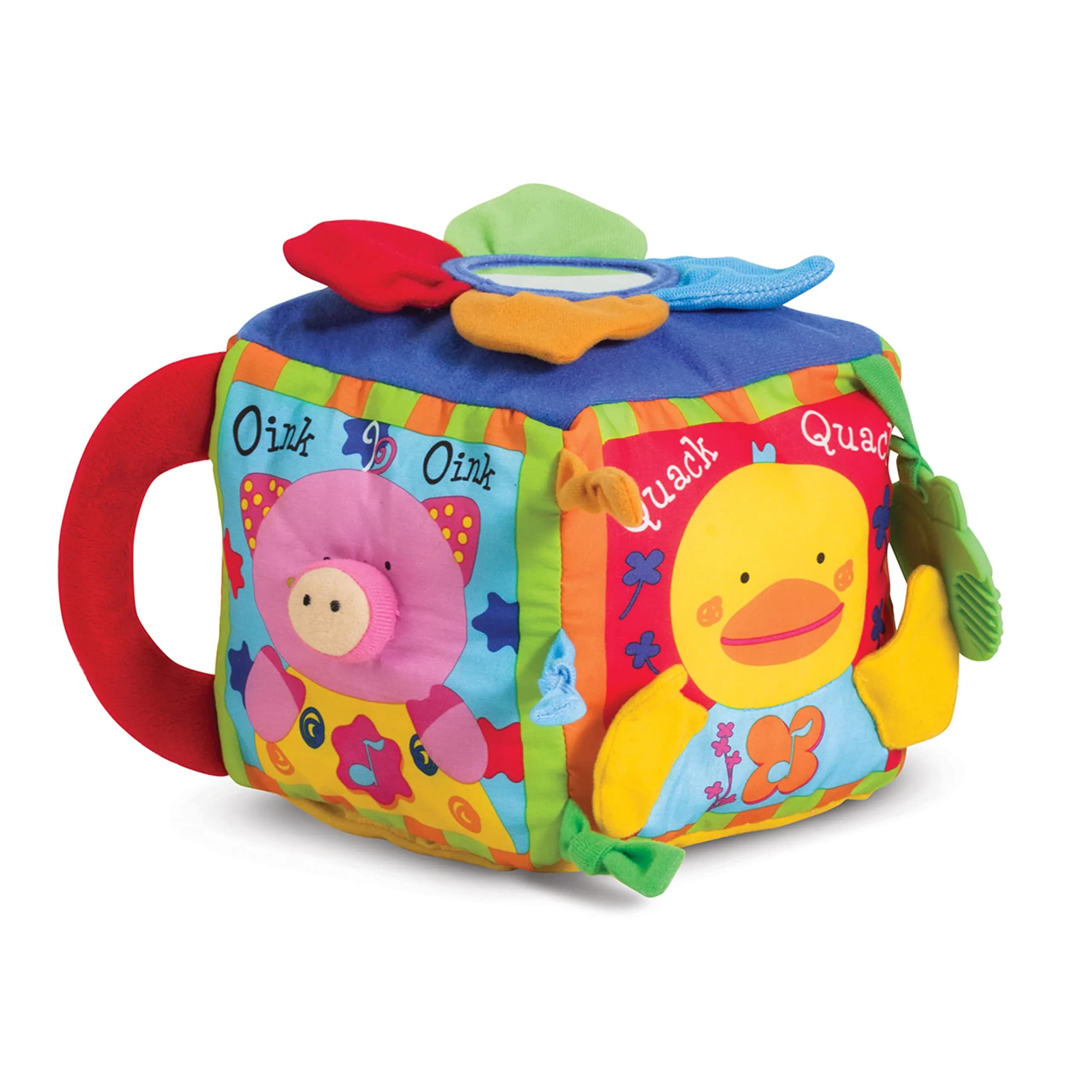 Melissa & Doug Pop Blocs Farm Animals Educational Baby Toy - 10 Linkable Pieces | Fine Motor & Cognitive Development — Farm Sound Cube