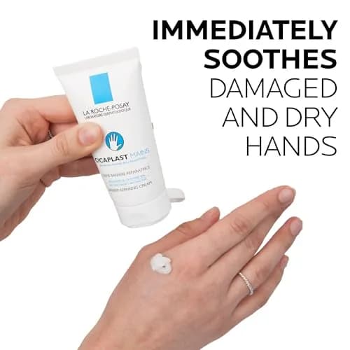 La Roche-Posay Cicaplast Hand Cream 50ml (1.69 Fl Oz) | Soothes & Hydrates Dry, Cracked Hands thumbnail 4