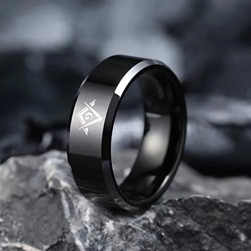 King Will Men Tungsten Wedding Band 8mm Size 9 | Durable, Scratch-Resistant, Waterproof thumbnail 2